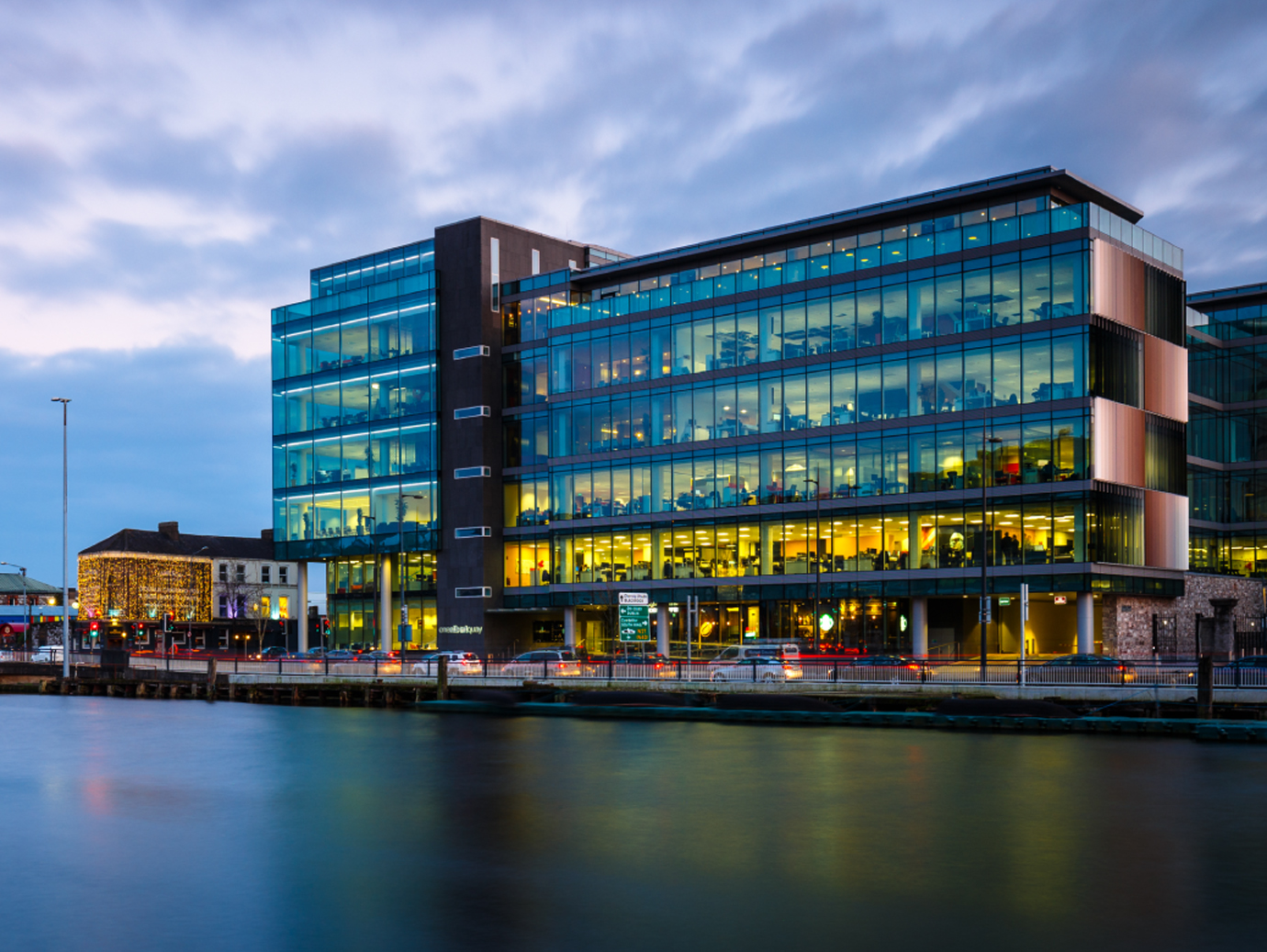 One Albert Quay, a corporate office building in Cork, Ireland across the River Lee