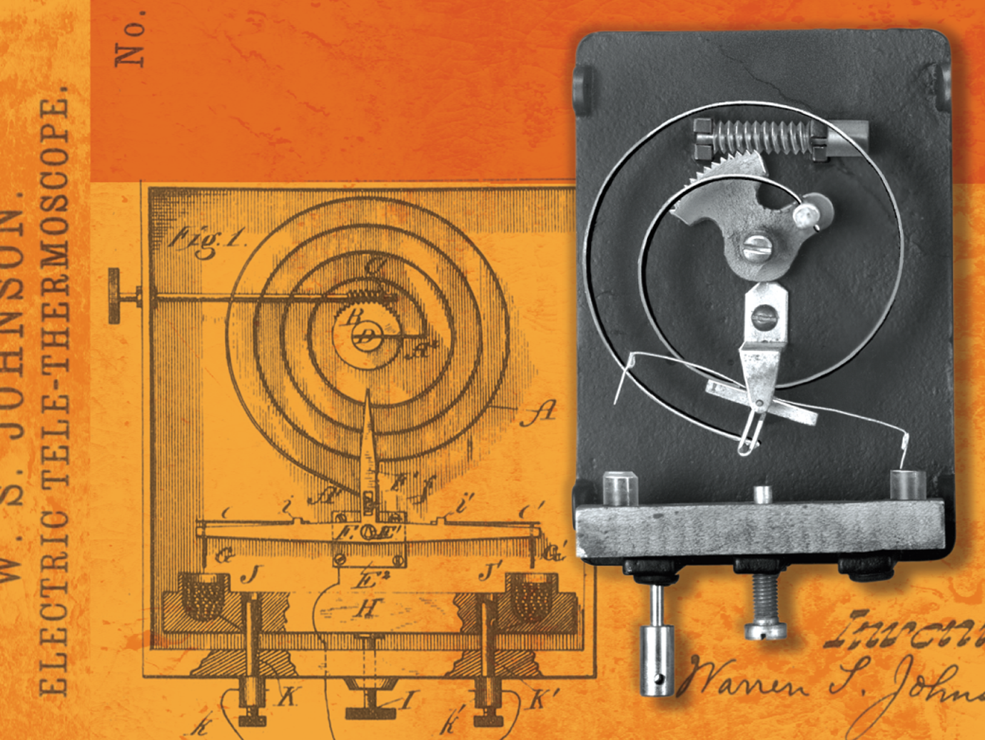 The electric tele-thermoscope along with the patent document of the device